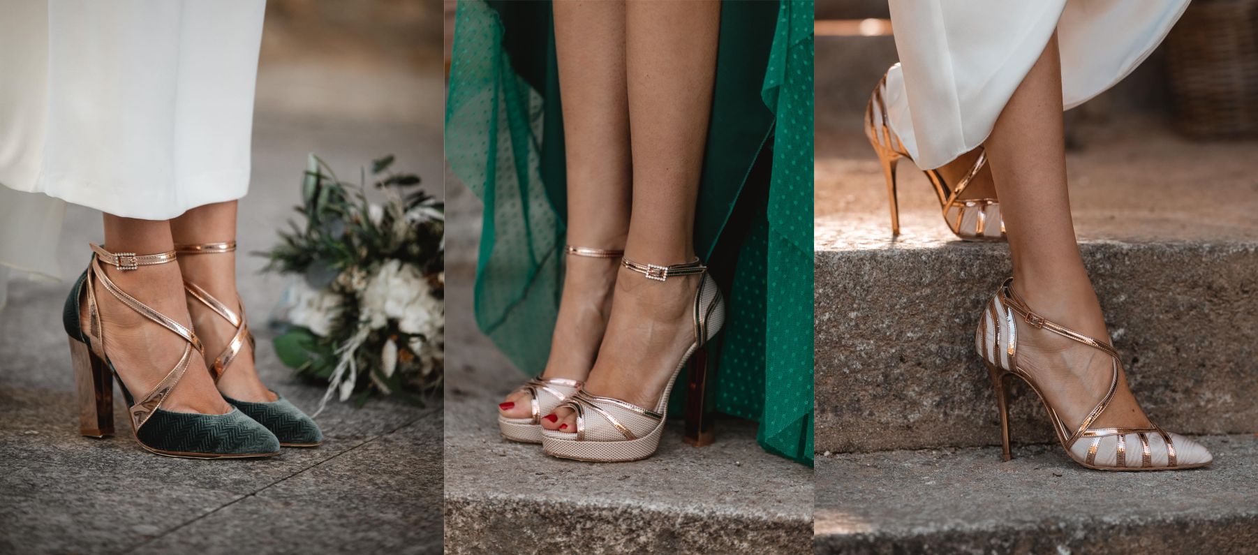 Zapatos de novia e invitada de Just ENE