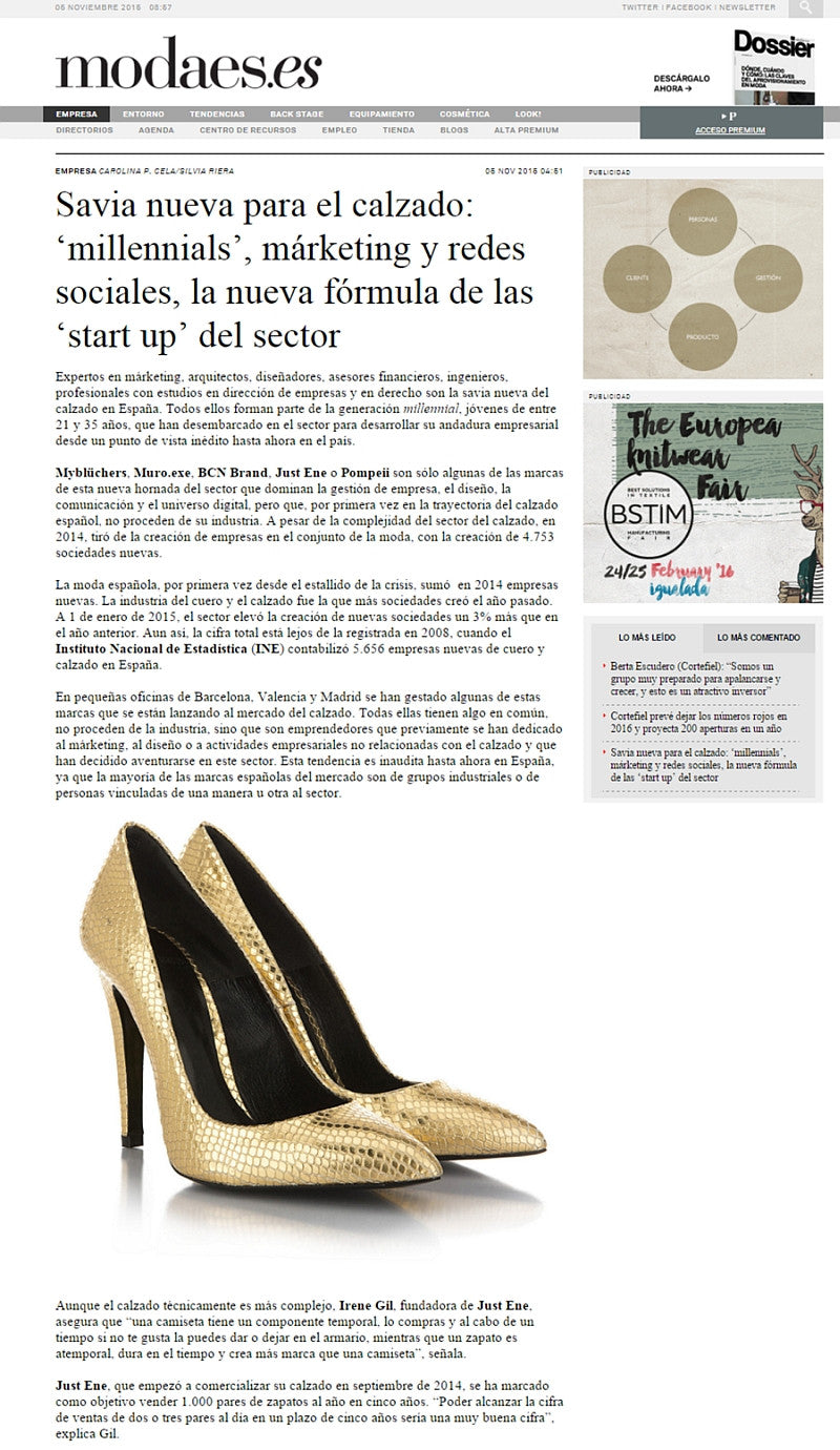 MODAES | SAVIA NUEVA PARA EL CALZADO