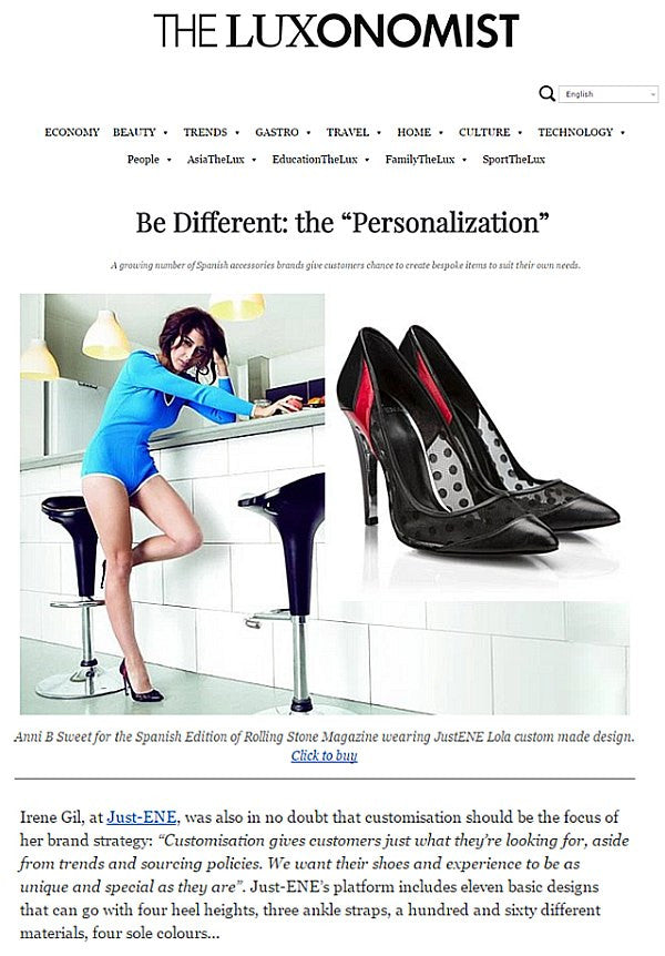 Personalization in your shoes by the Luxonomist