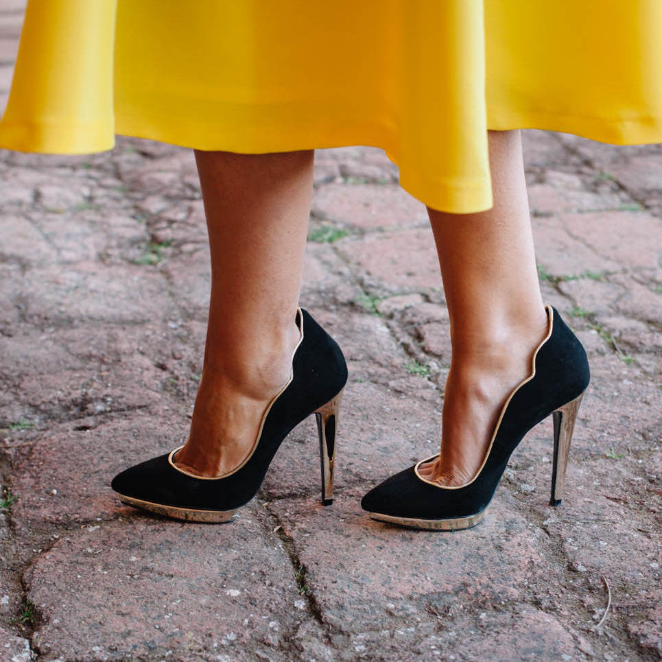 Matching Yellow Shoes Bags | Yellow Elegant Shoes Women | Yellow High Heels  Wedding - Pumps - Aliexpress