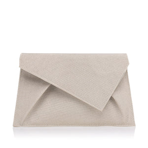 Shoulder bag with tweed fabric in pastel tones