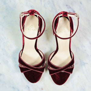 RUBINO VELVET SANDAL T. 37'5