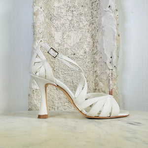 FIORE LINEN SANDAL (8,5cm)
