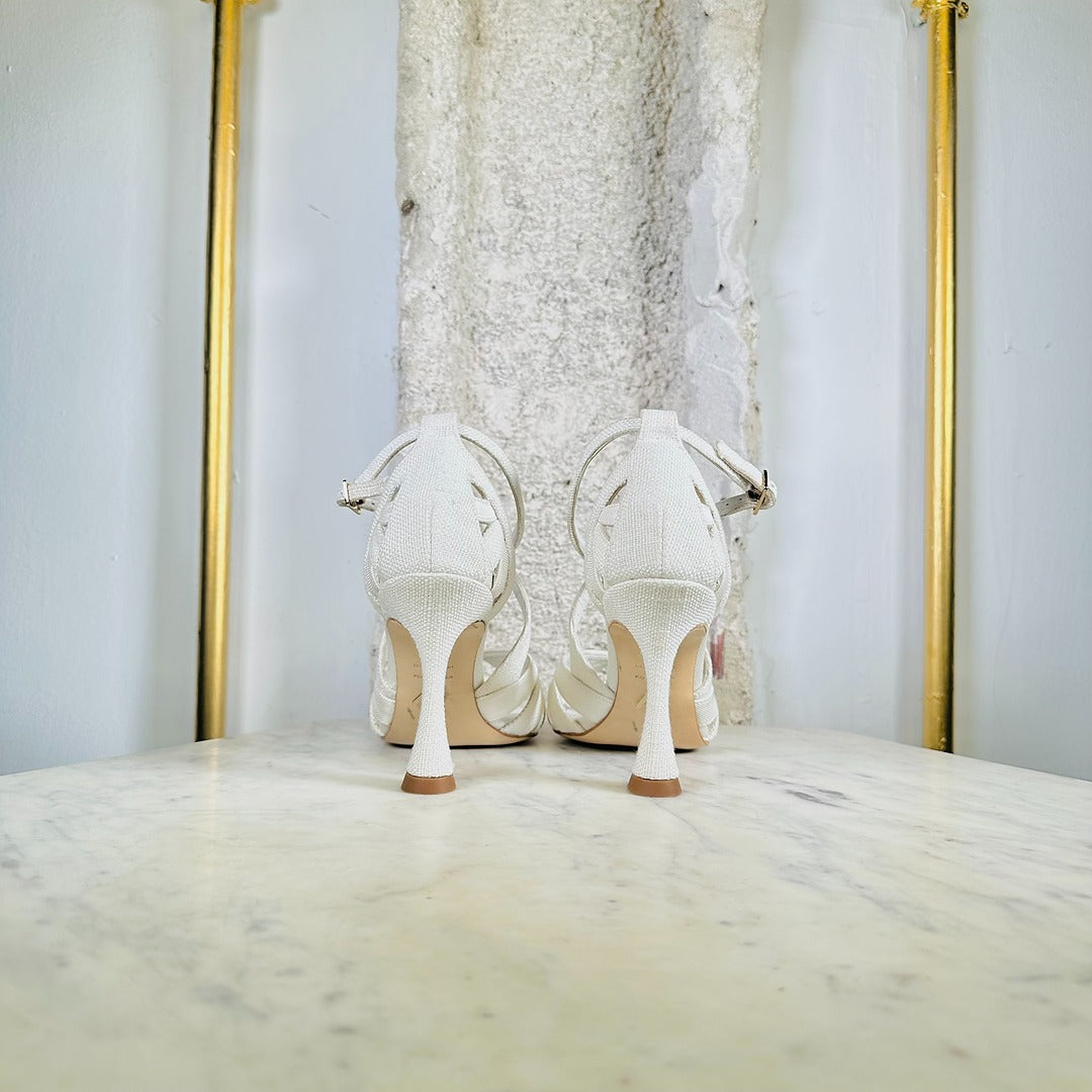 FIORE LINEN SANDAL (8,5cm)