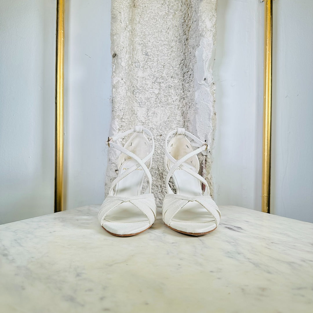 FIORE LINEN SANDAL (8,5cm)