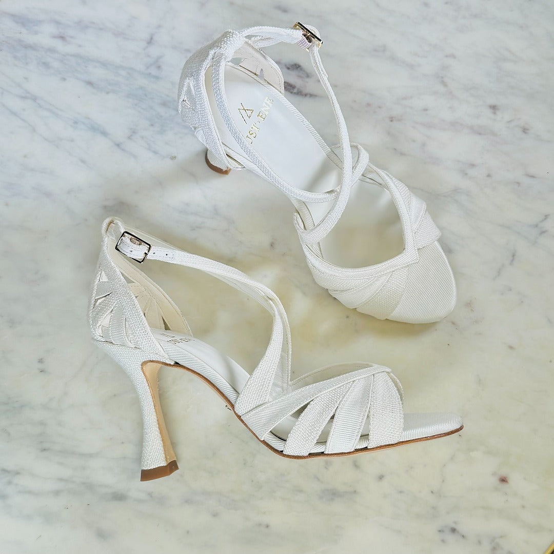 FIORE LINEN SANDAL (8,5cm)