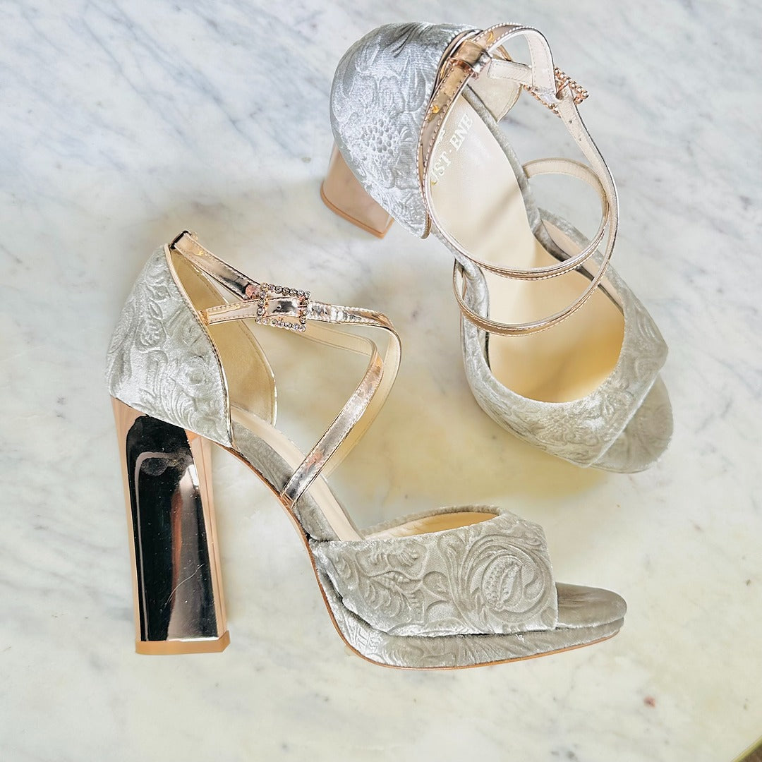 TAUPE BLUME SANDAL (10cm)