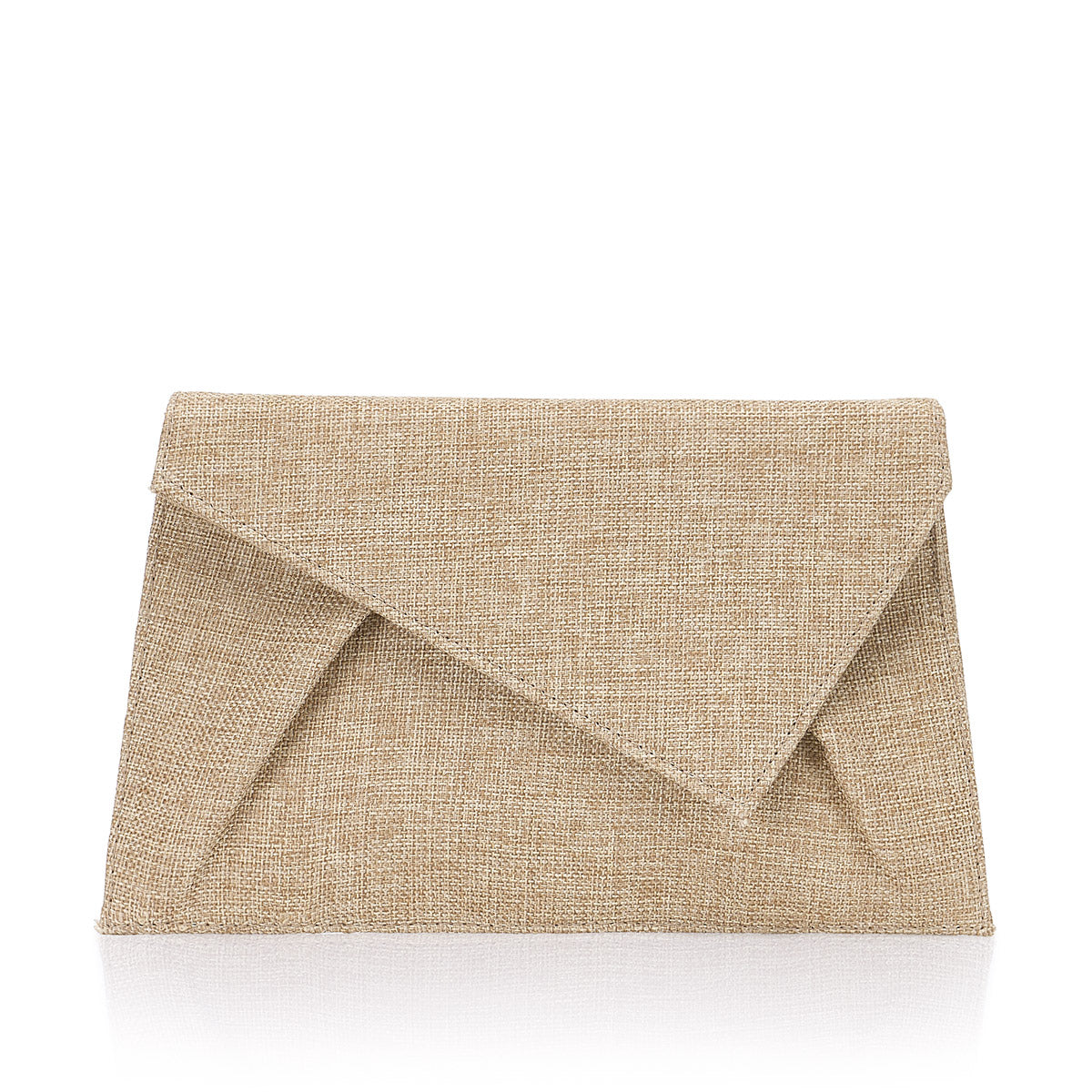 Shoulder bag with tweed fabric in pastel tones