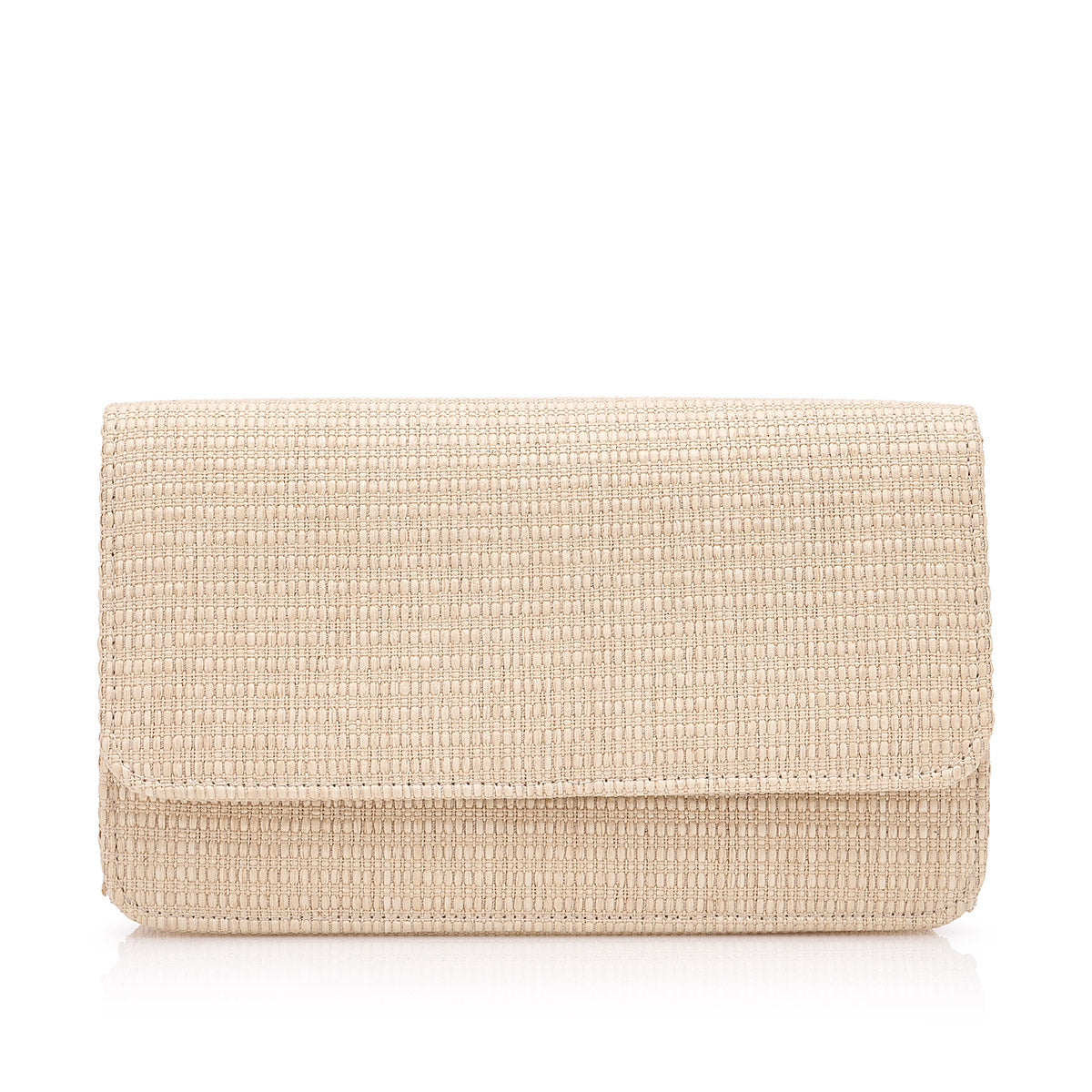 Clutch en rafia natural