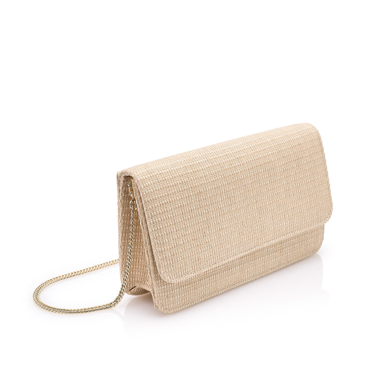 Clutch en rafia natural