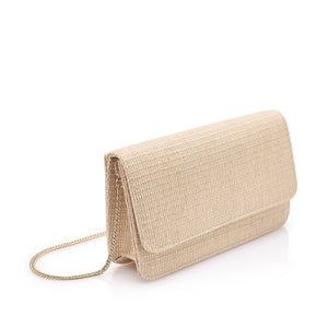Clutch en rafia natural