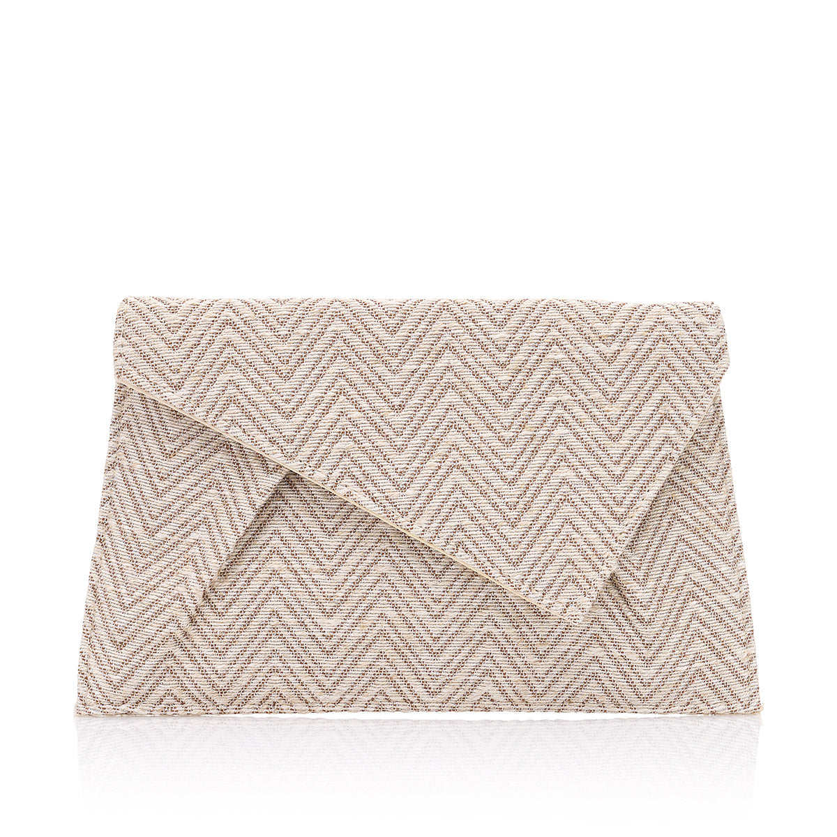 Shoulder bag with tweed fabric in pastel tones