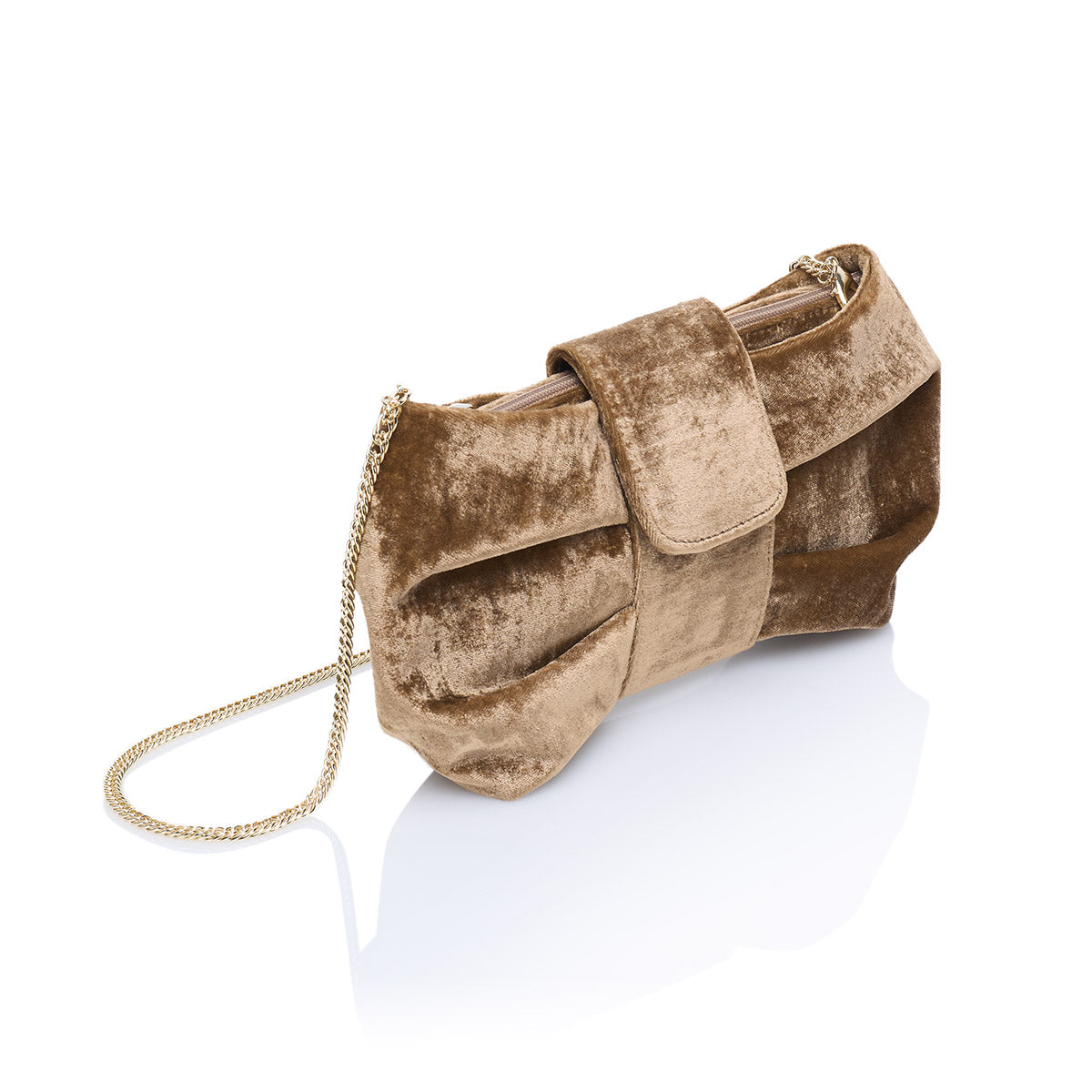 BOLSO BOW GOLD