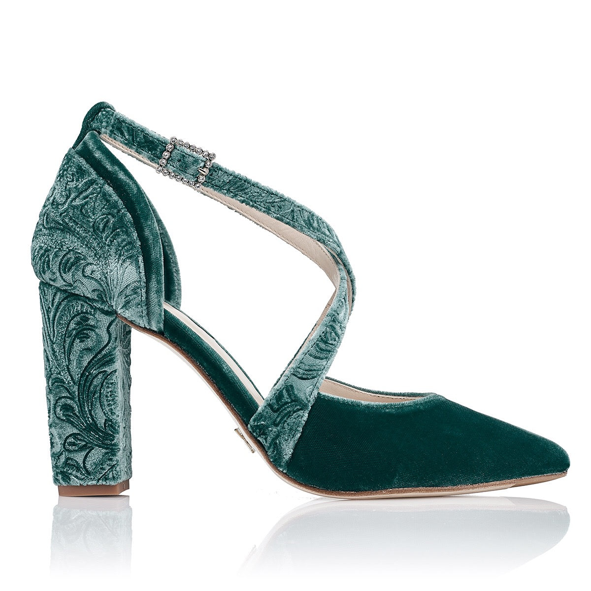 Zapatos Azules Zapatos De Novia Tacon Ancho Y Plataforma ZAPATOS