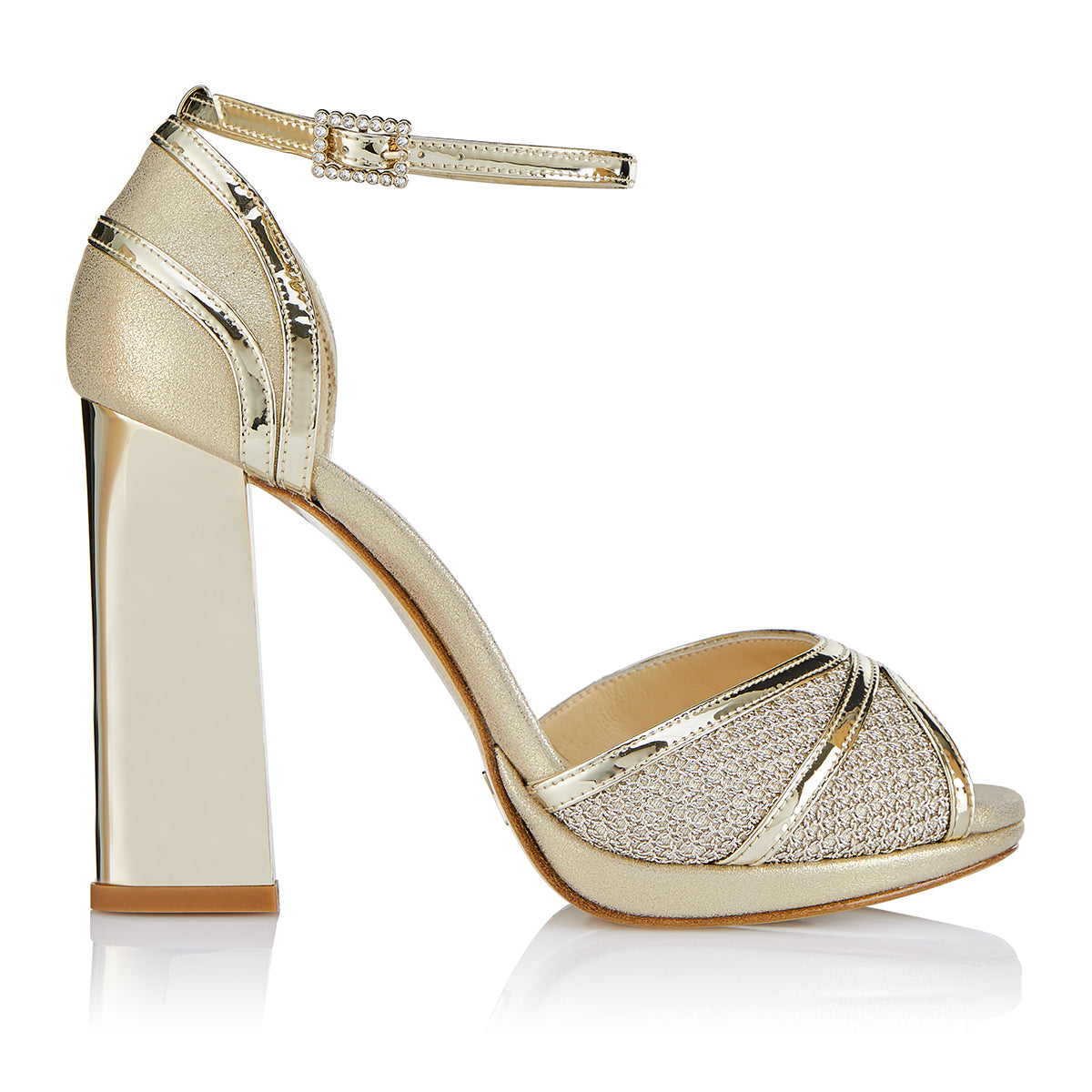 ALLEGRA GOLD (10 CM CON PLATAFORMA)