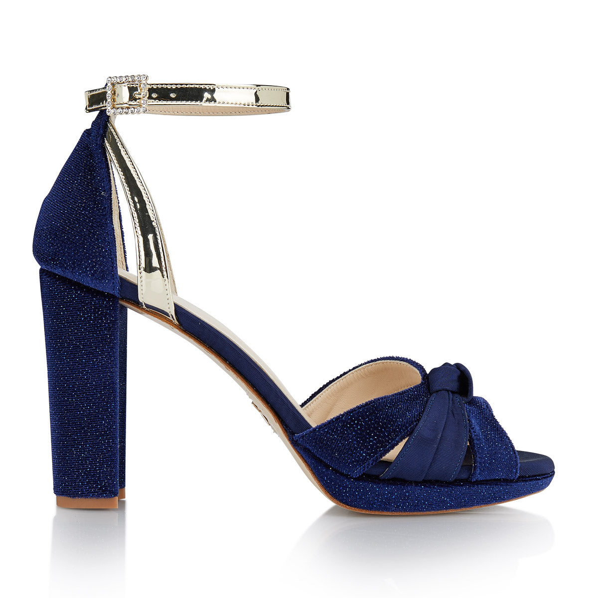 Tacones azul online oscuro